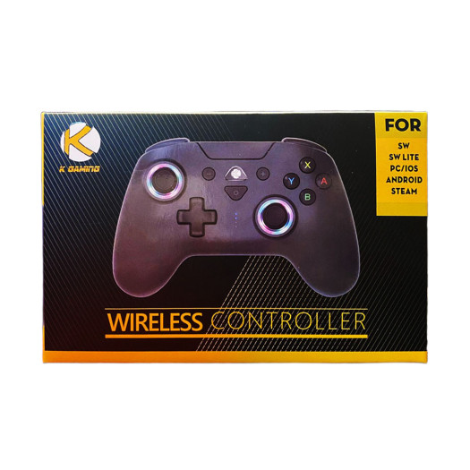 K Gaming Wireless Controller For Switch Lite/PC - Black